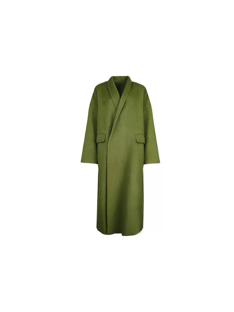 Oversized Long Sheep Wool Coat