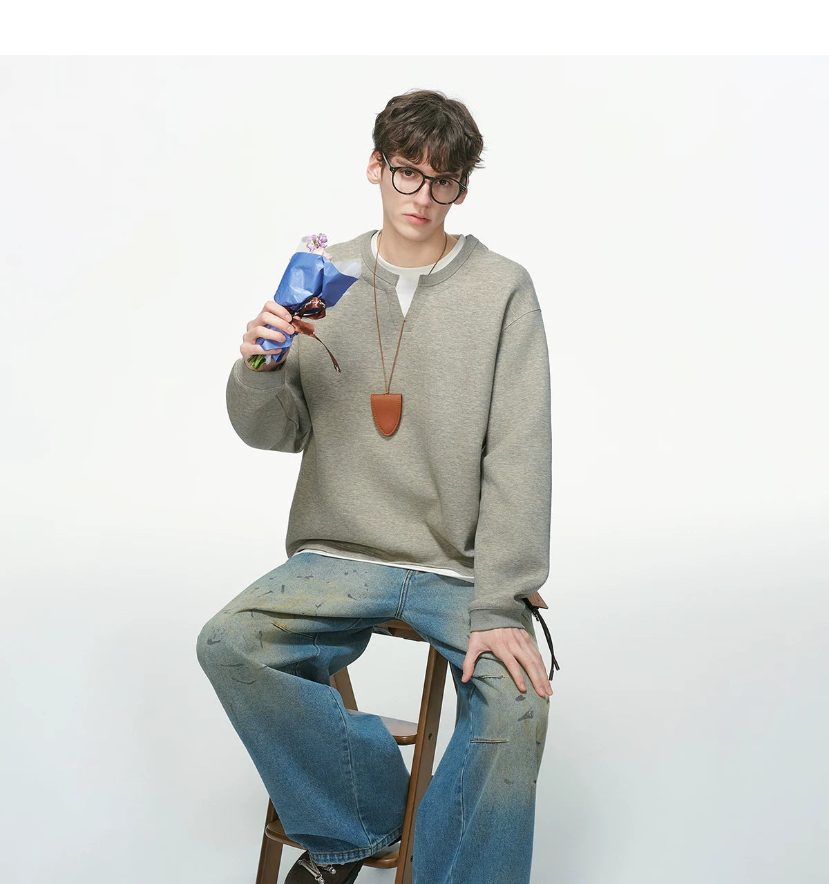 Softlane Layered Crew Sweatshirt