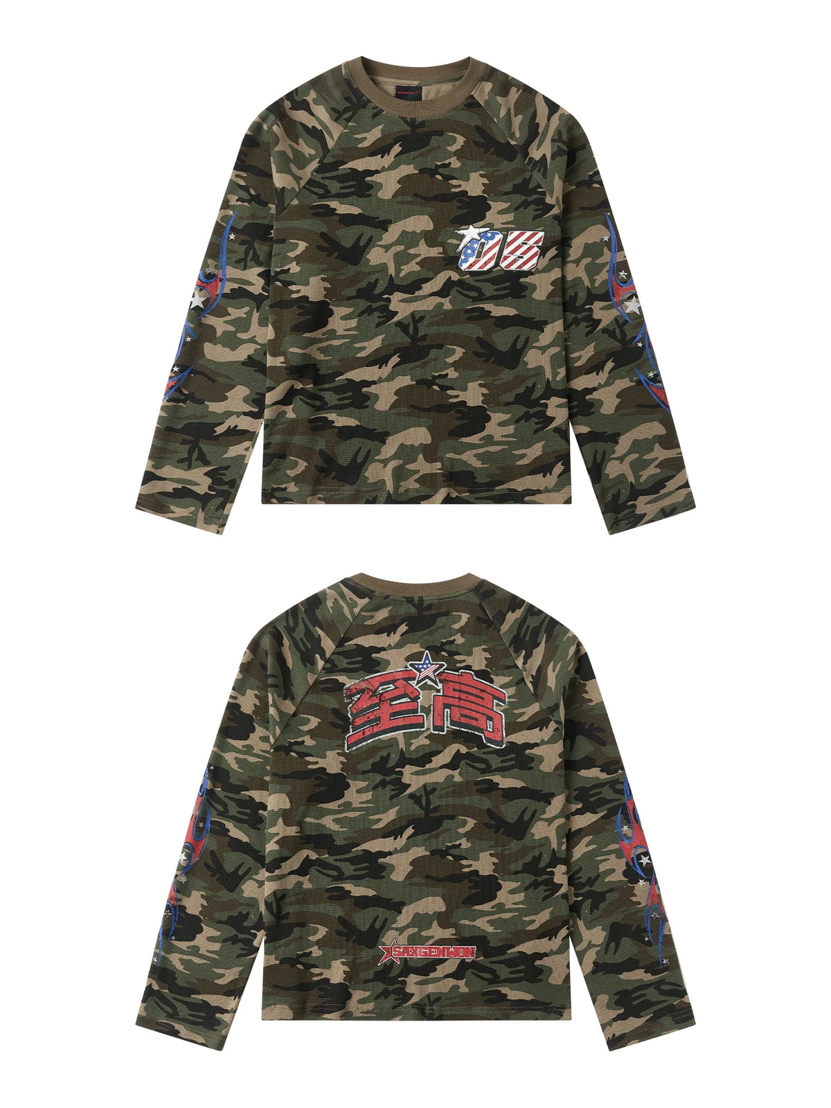 Starbound Camo Graphic Long Sleeve Tee