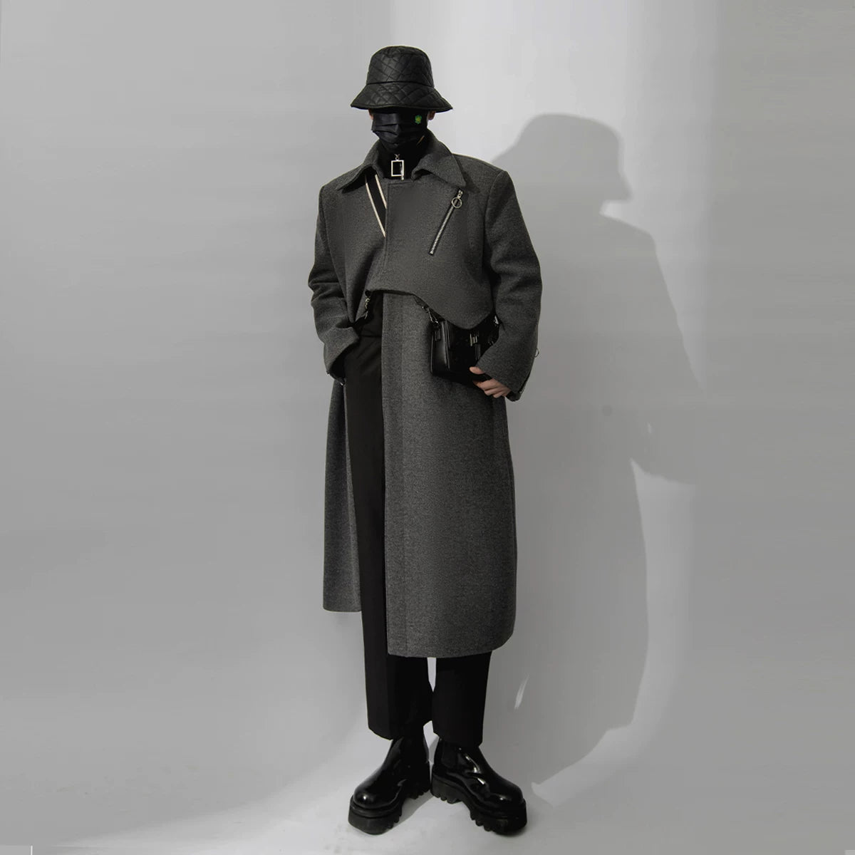 Slate Harness Asym Coat