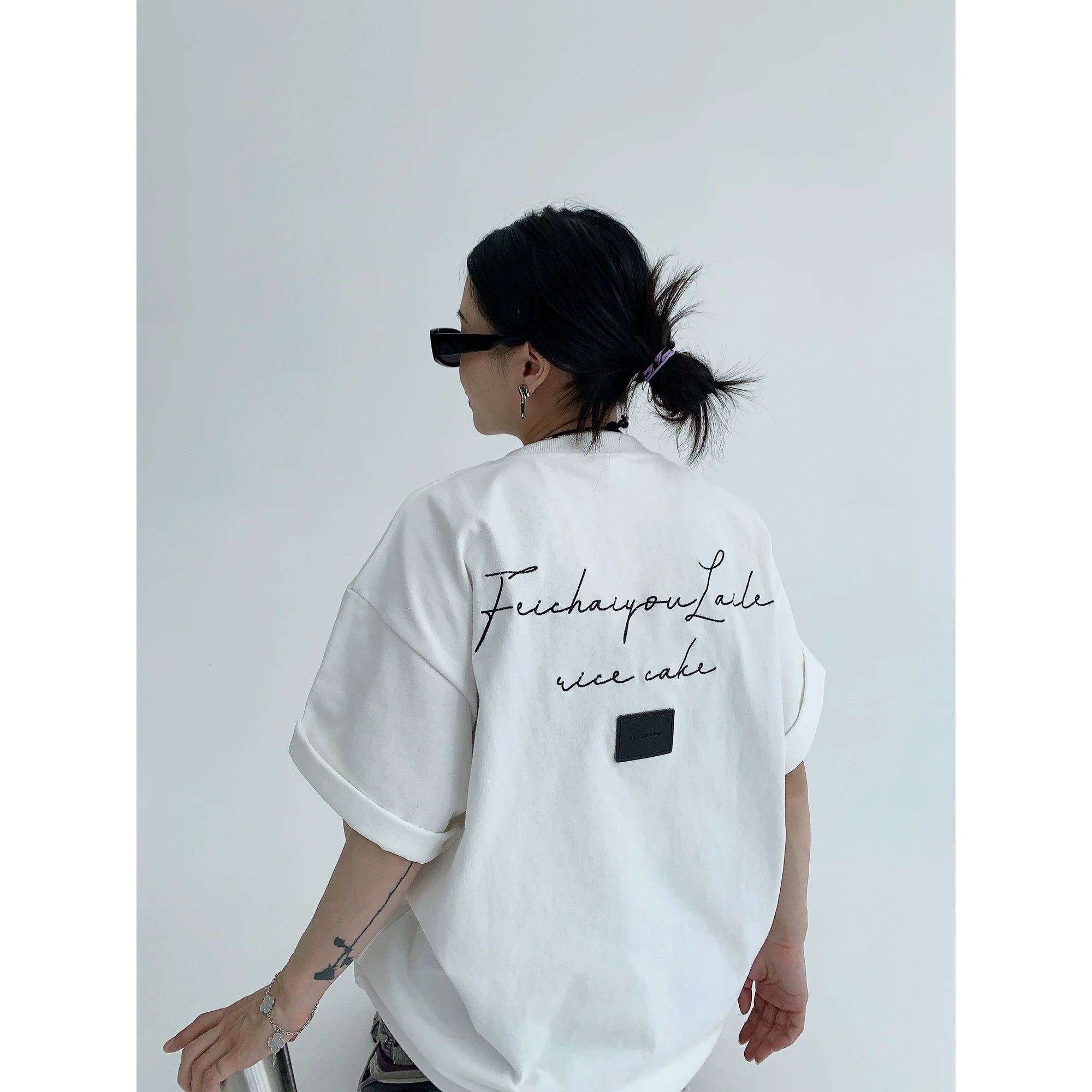 Silver Script Backdrop Tee