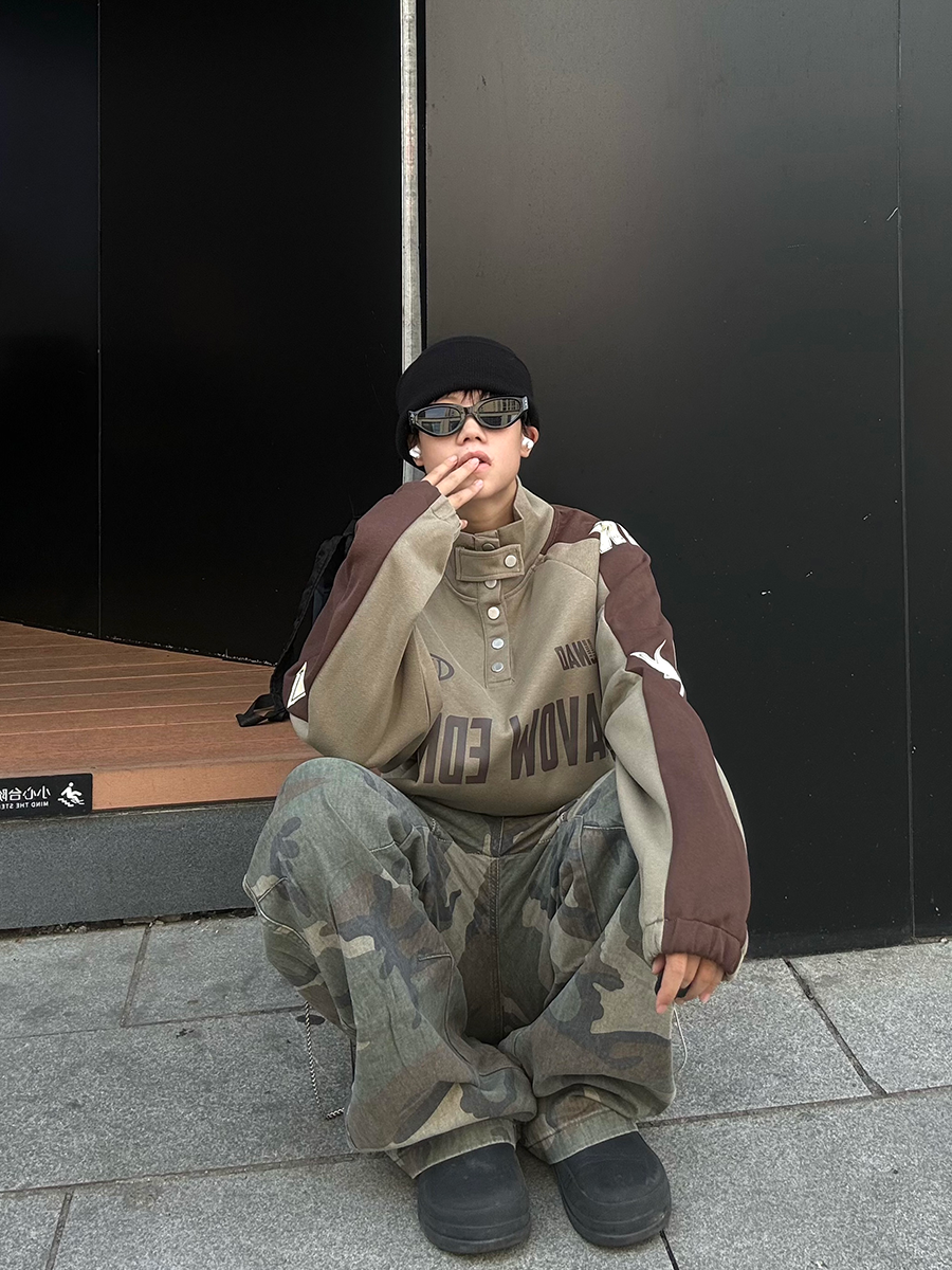 Varsity Star Quarter-Snap Sweatshirt