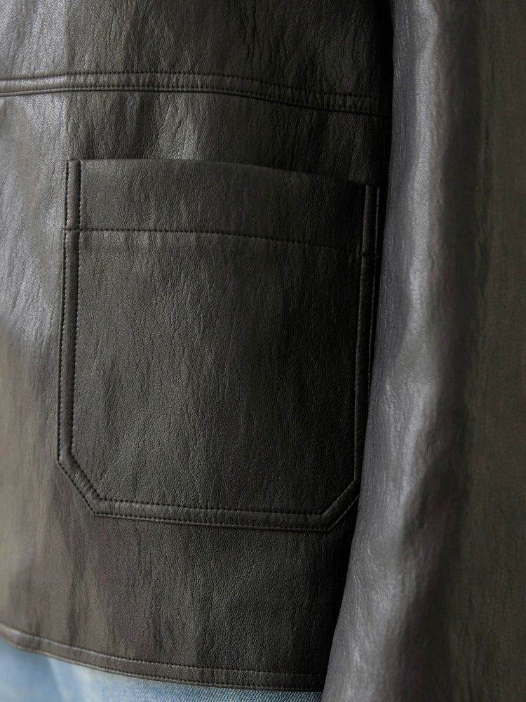 Vintage Short Leather Jacket