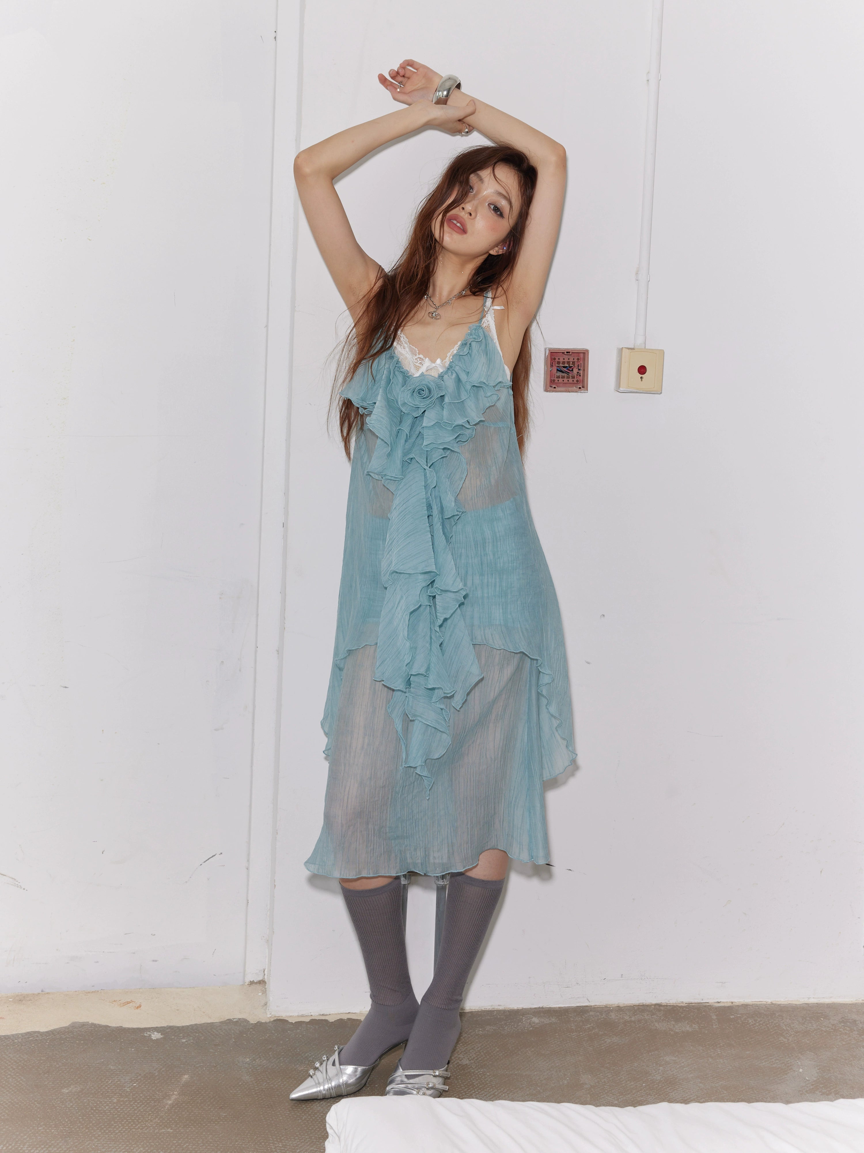 Mint Ruffle Set