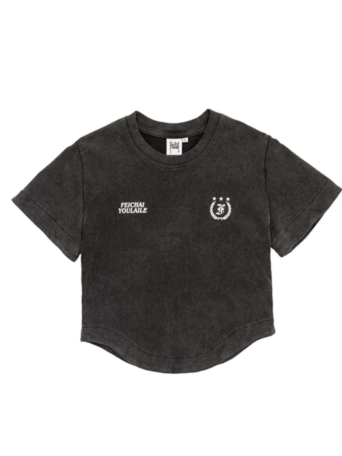 Neon Rebel Fleece Crop Tee