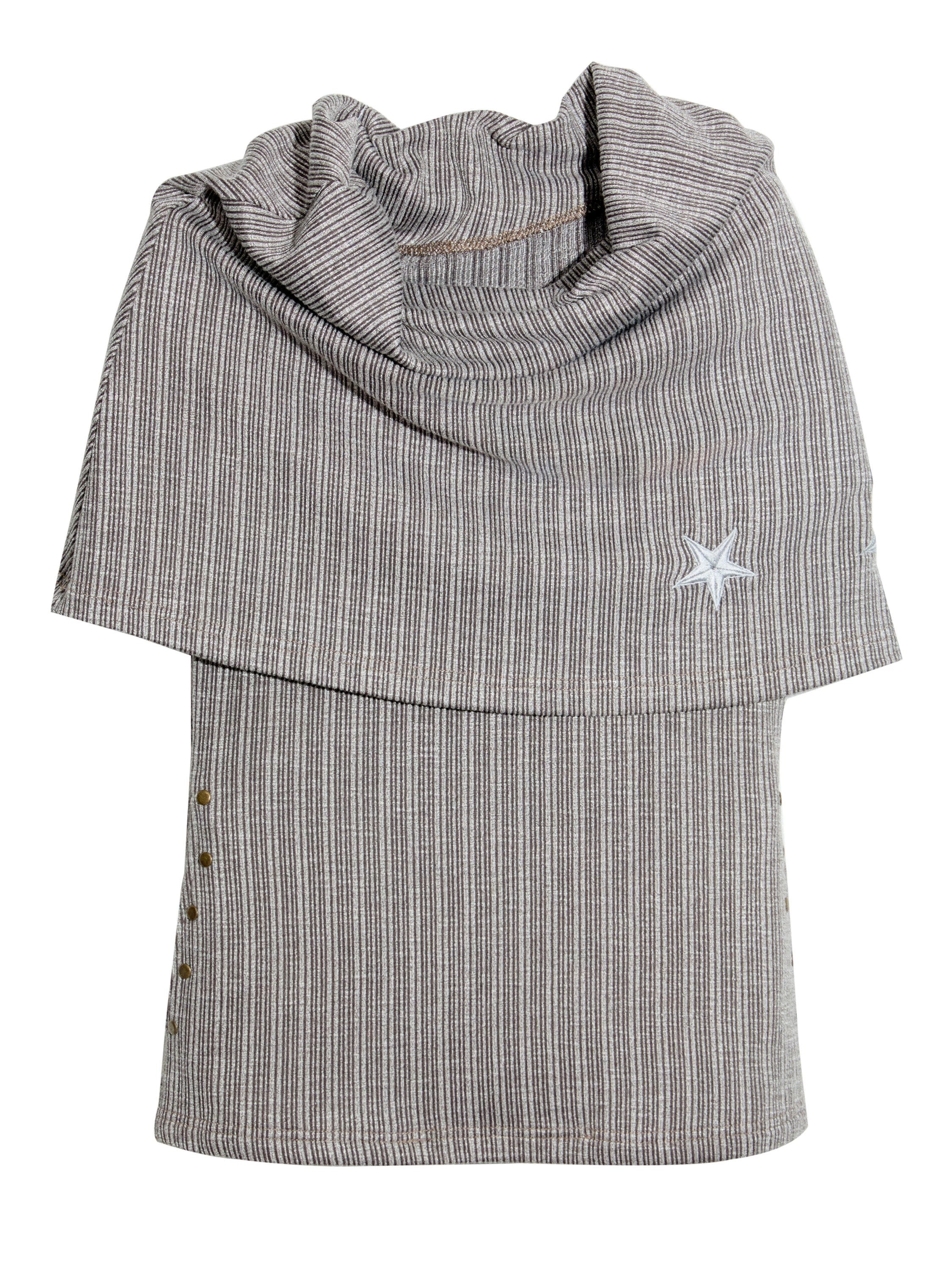 Off Shoulder Star Knit Top