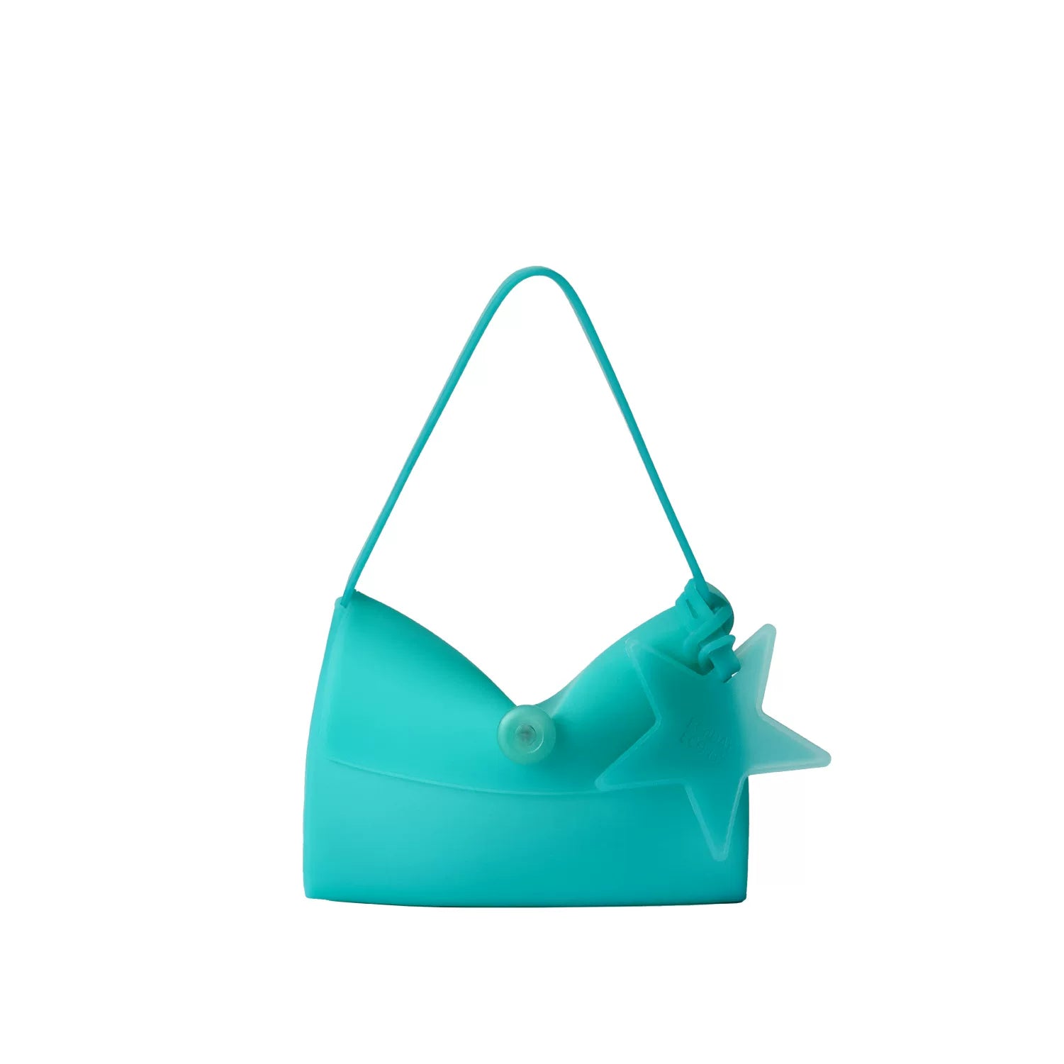 Translucent Star Jelly Shoulder Bag - Lake Green