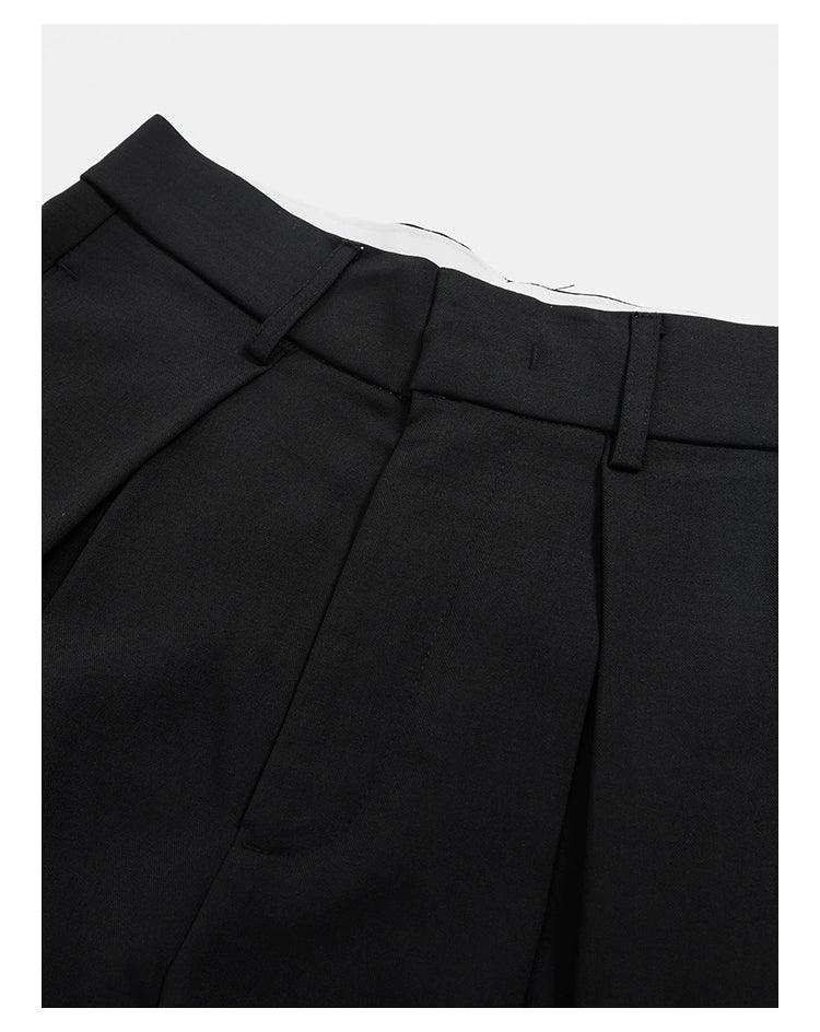 Dramatische Noir-Palazzo-Hosen mit breitem Bein