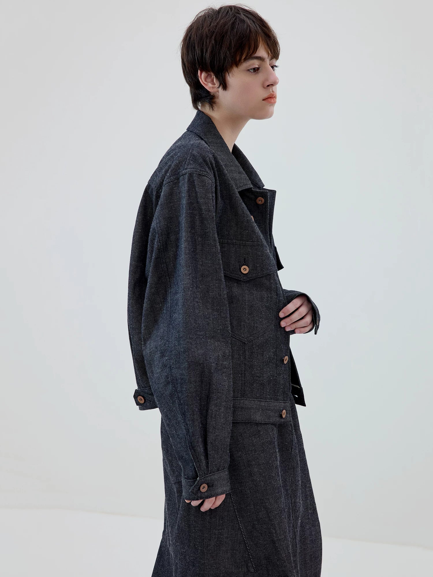 Rawloom Cropped Denim Jacket