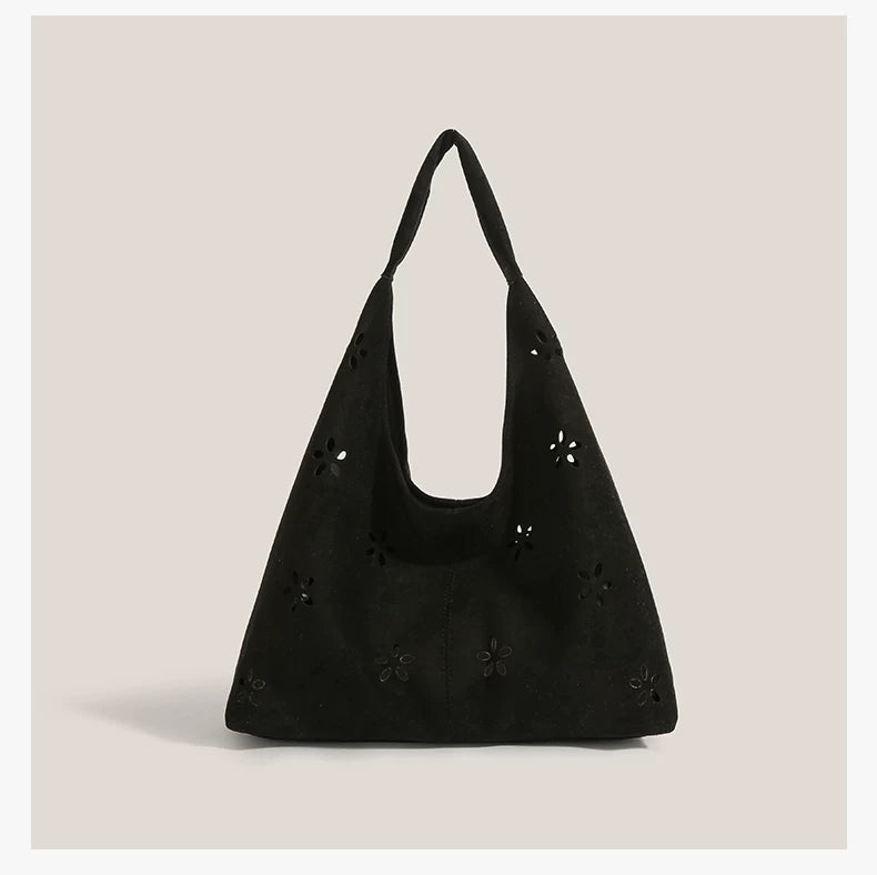 Daisy Cutout Hobo Tote