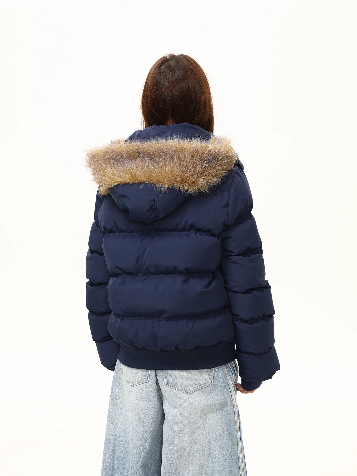 Harbor Faux-Fur Hood Puffer Jacket