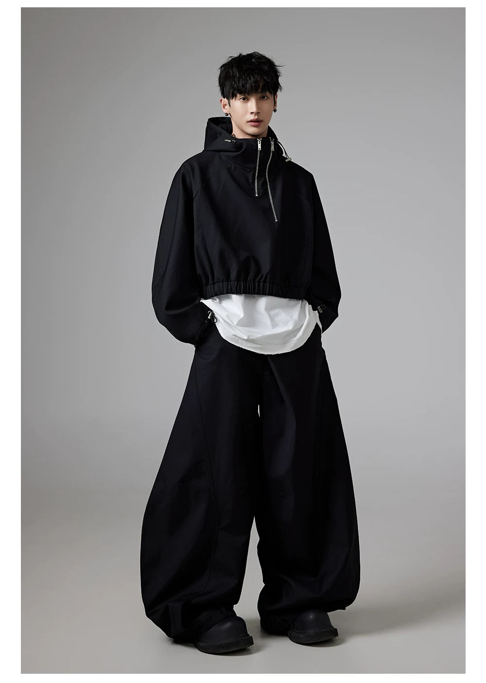Fold Sculpted Wide Trousers