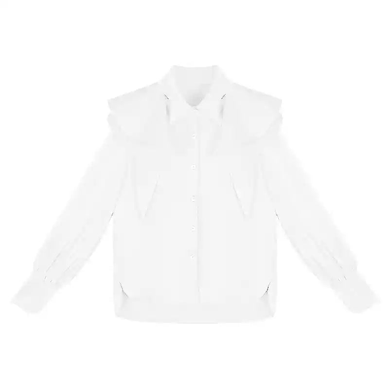 Blusa de volante de encanto de zorro