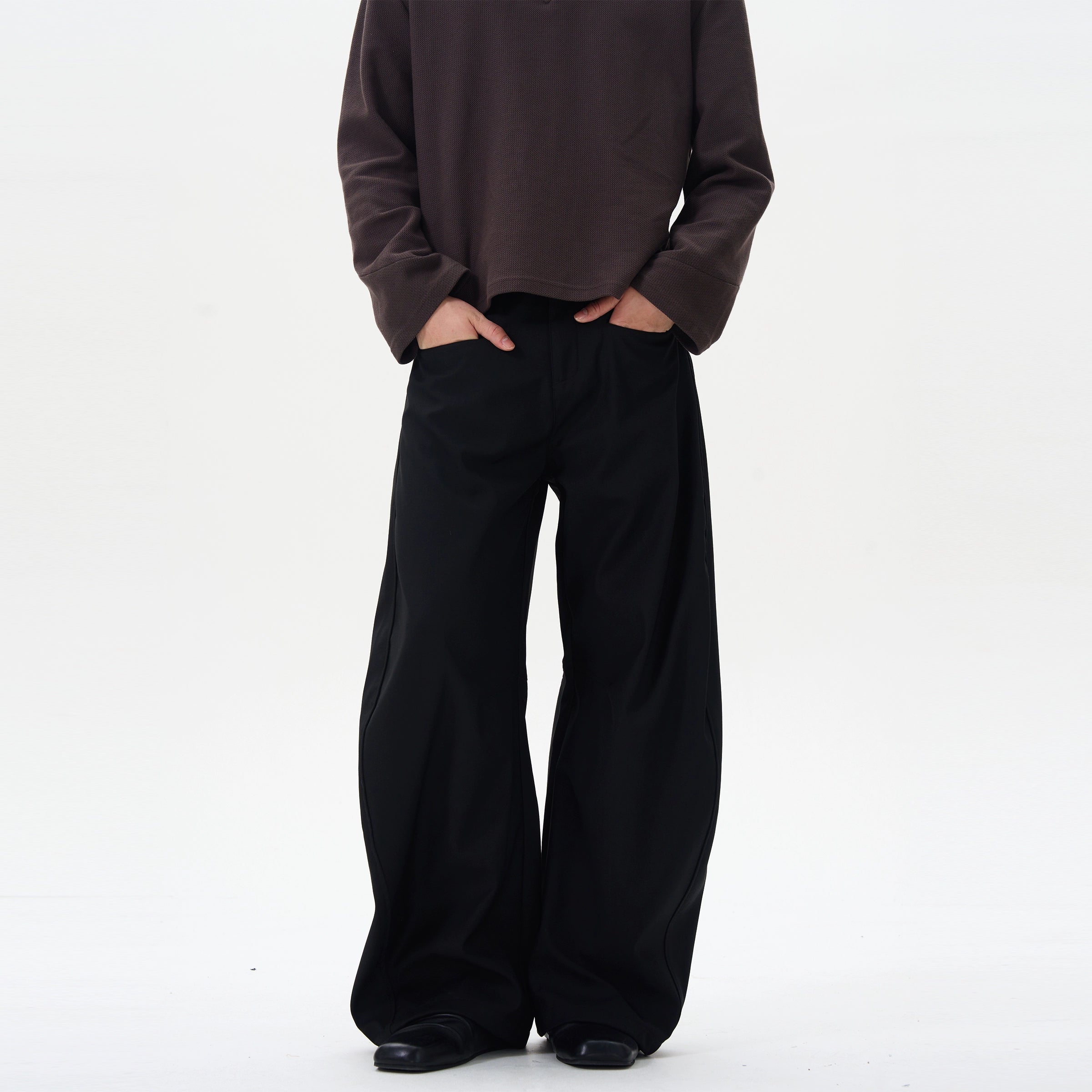 Black Wide-Leg Palazzo Pants