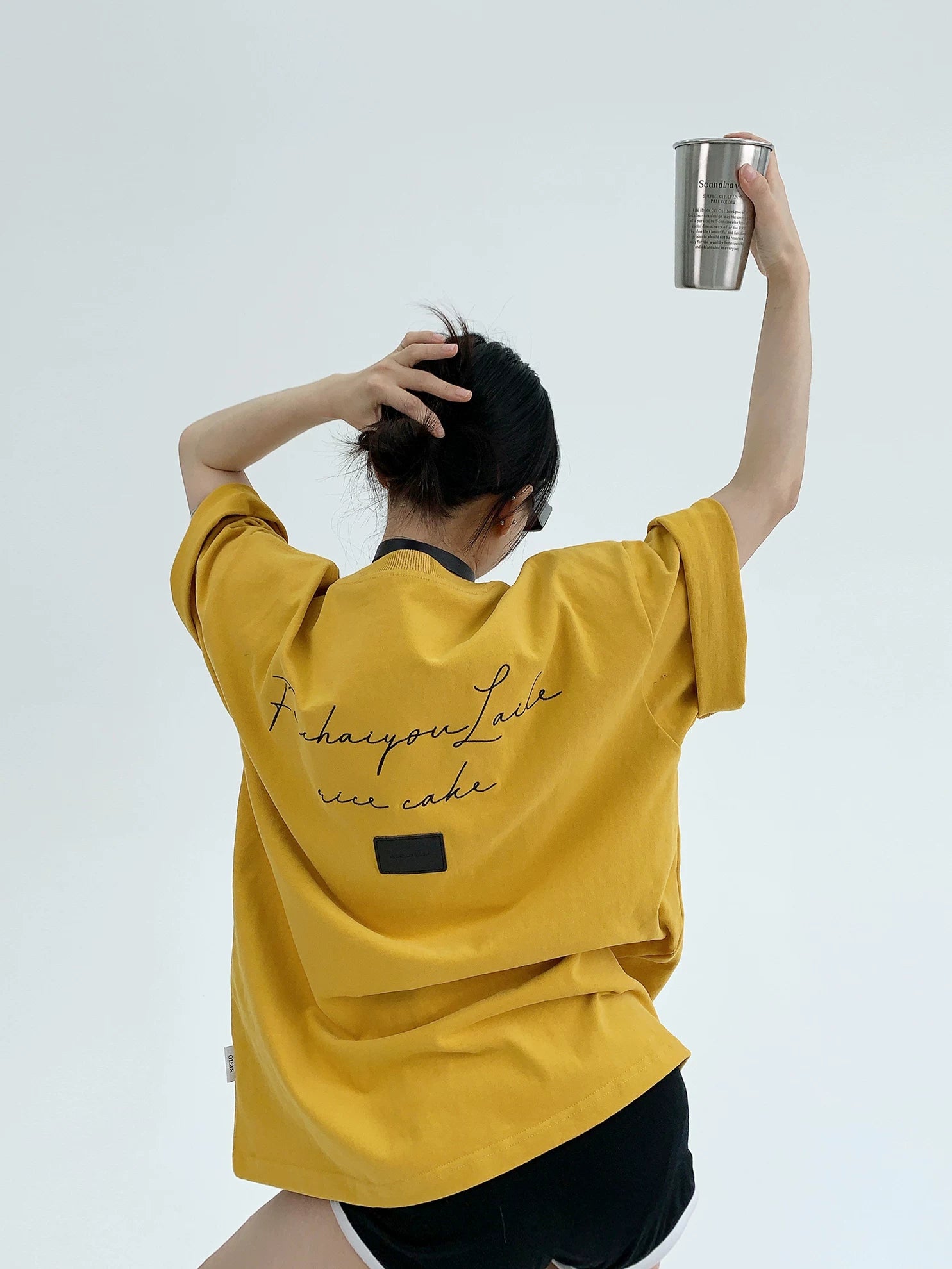 Silver Script Backdrop Tee