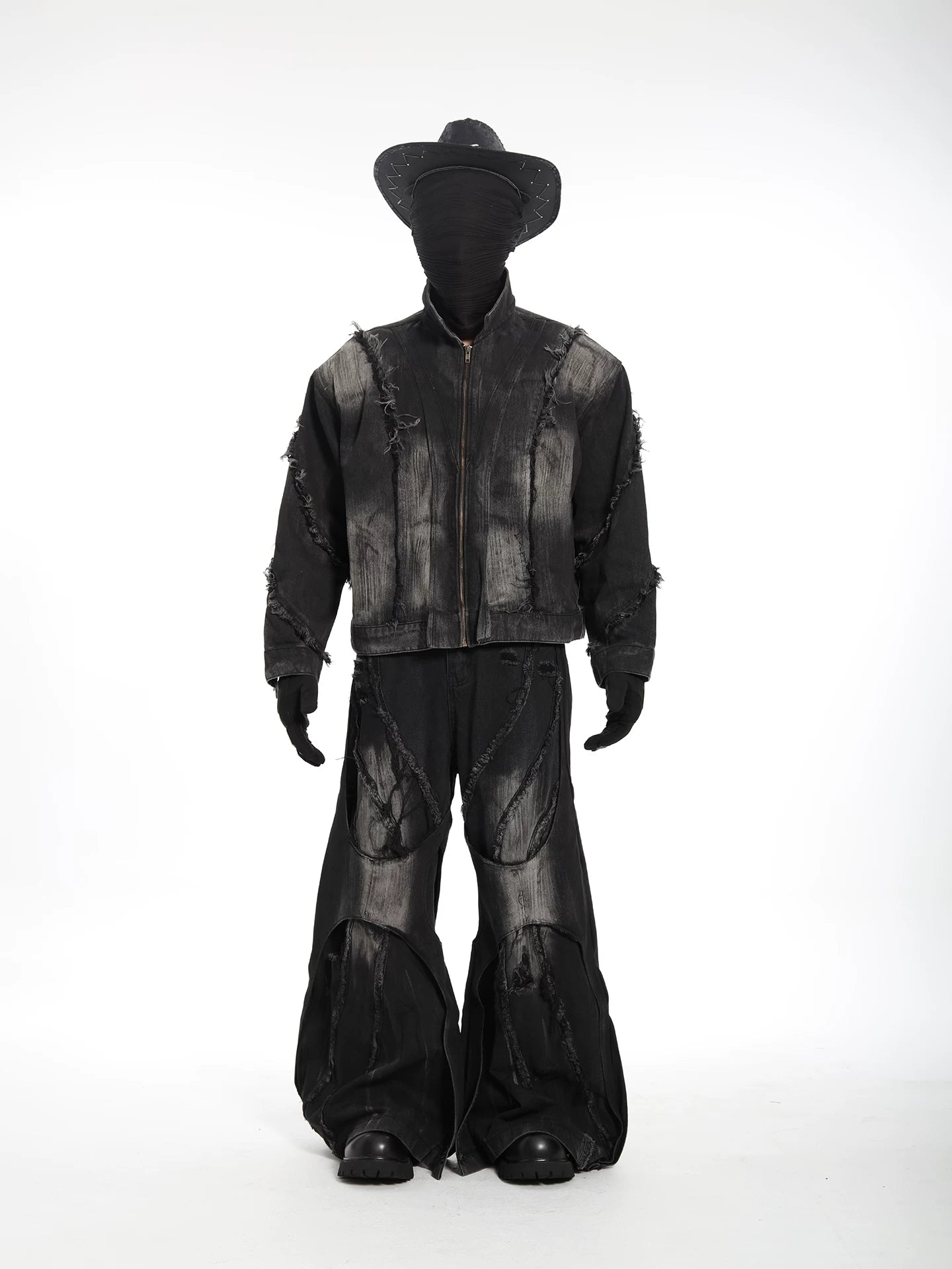 Riftcore Shredded Super-Flare Jeans