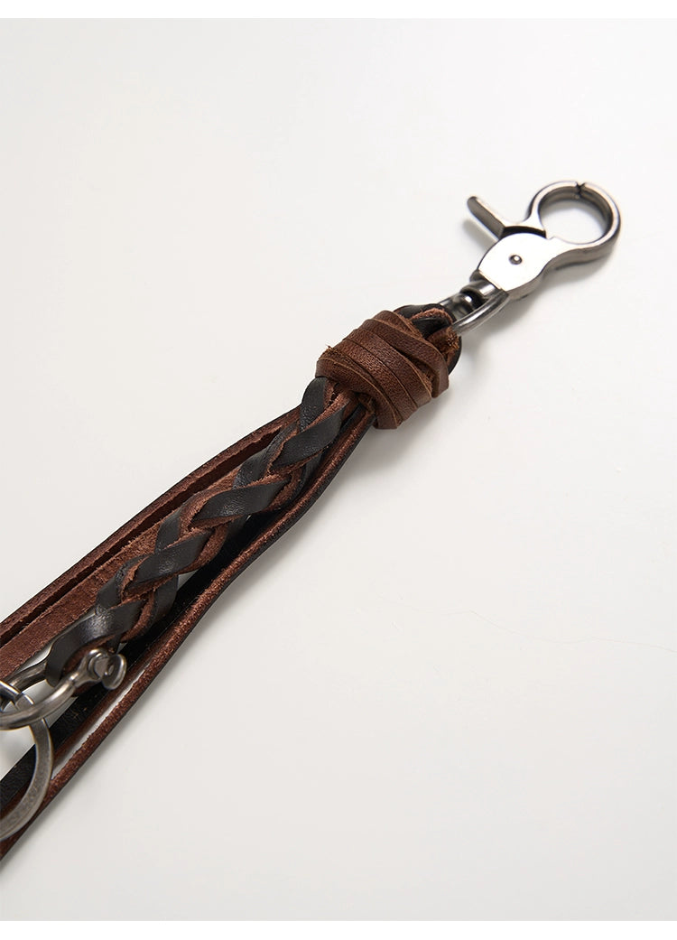 Leather Keychain Accessories Set