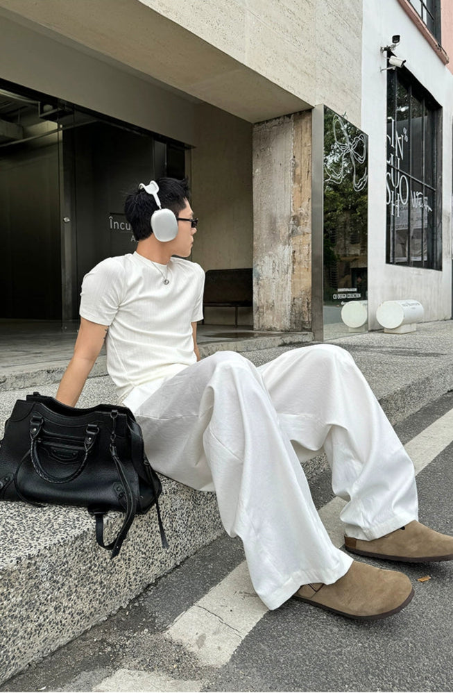 Tassel Rope Wide Leg Pants
