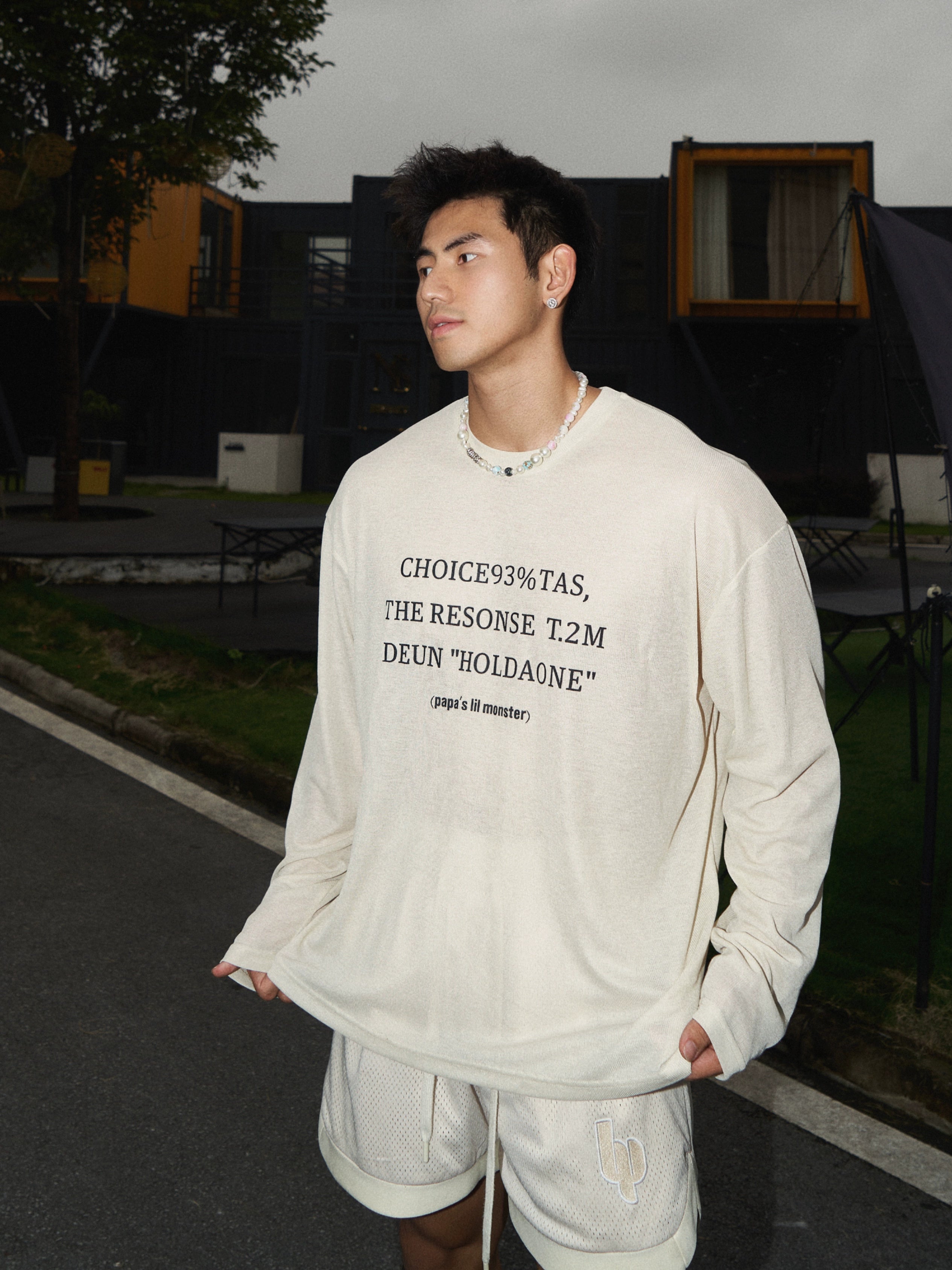 Graphic Slogan Long Sleeve