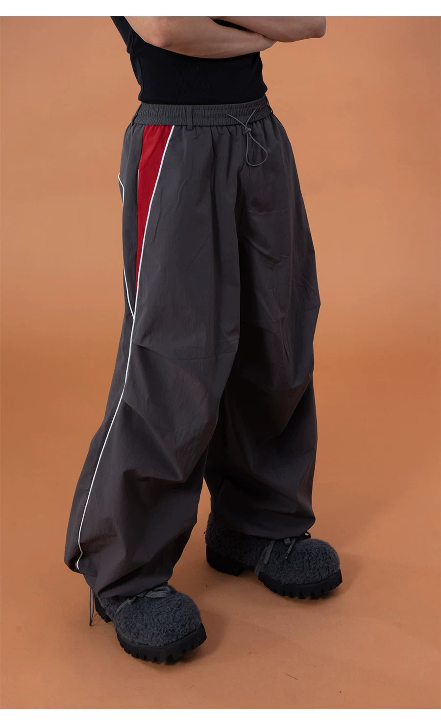 Sidewave Contrast Track Parachute Pants