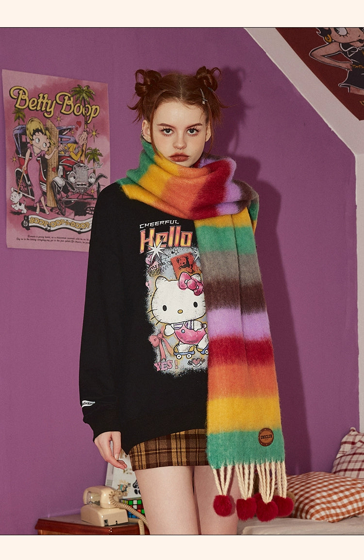 Écharpe colorée de la dopamine