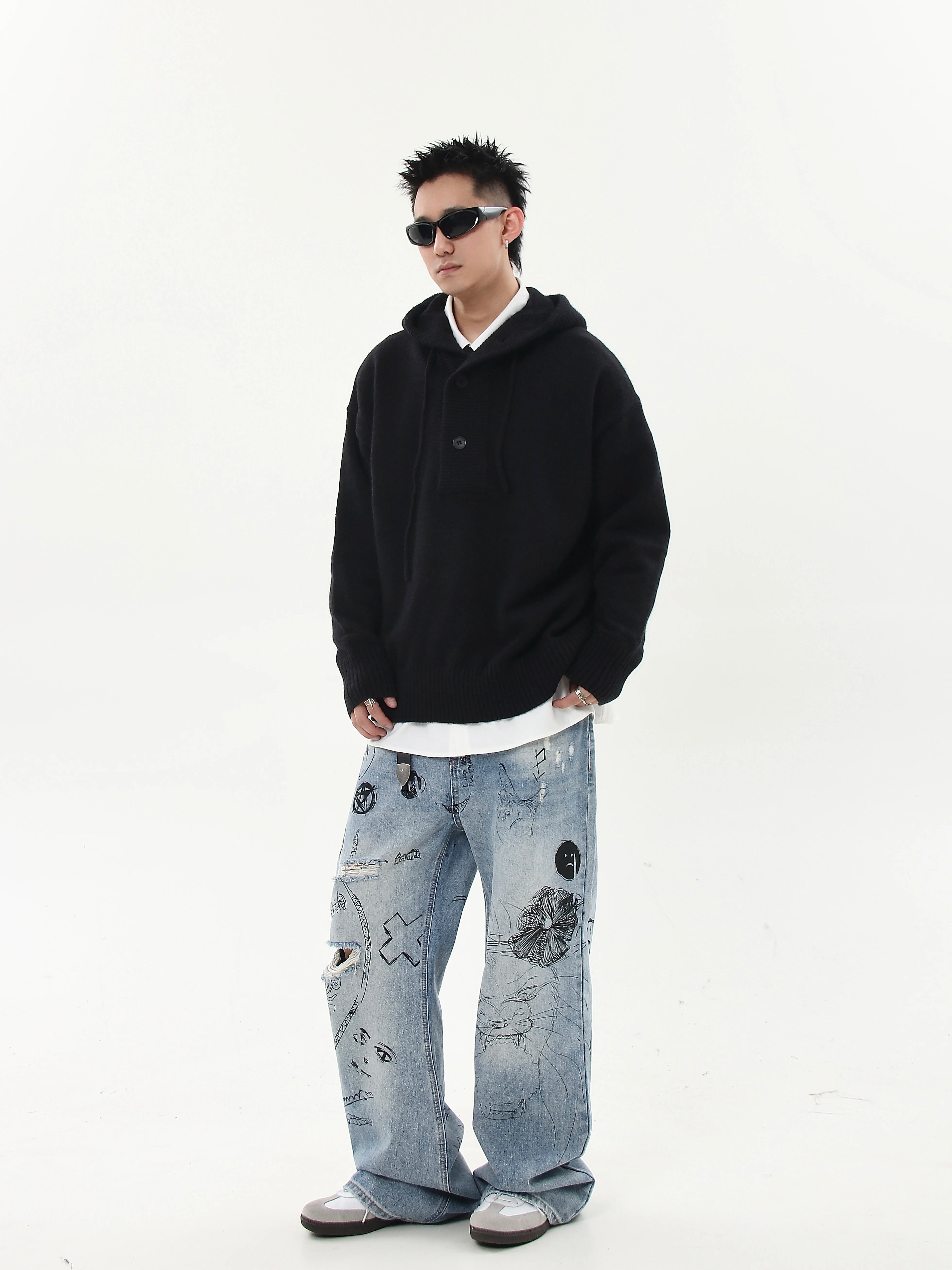 Ash Knit Relay Hoodie Sweater