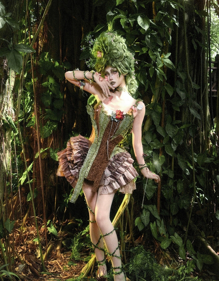 Steampunk Ruffle Corset
