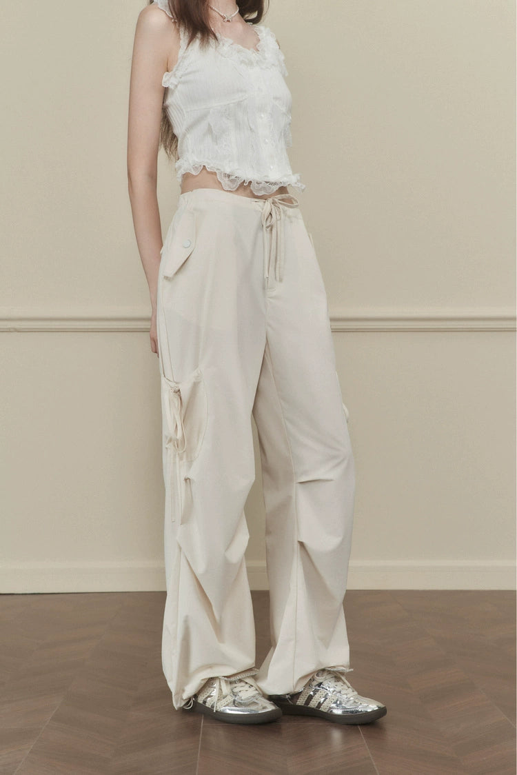 Side-Tie Cargo Pants