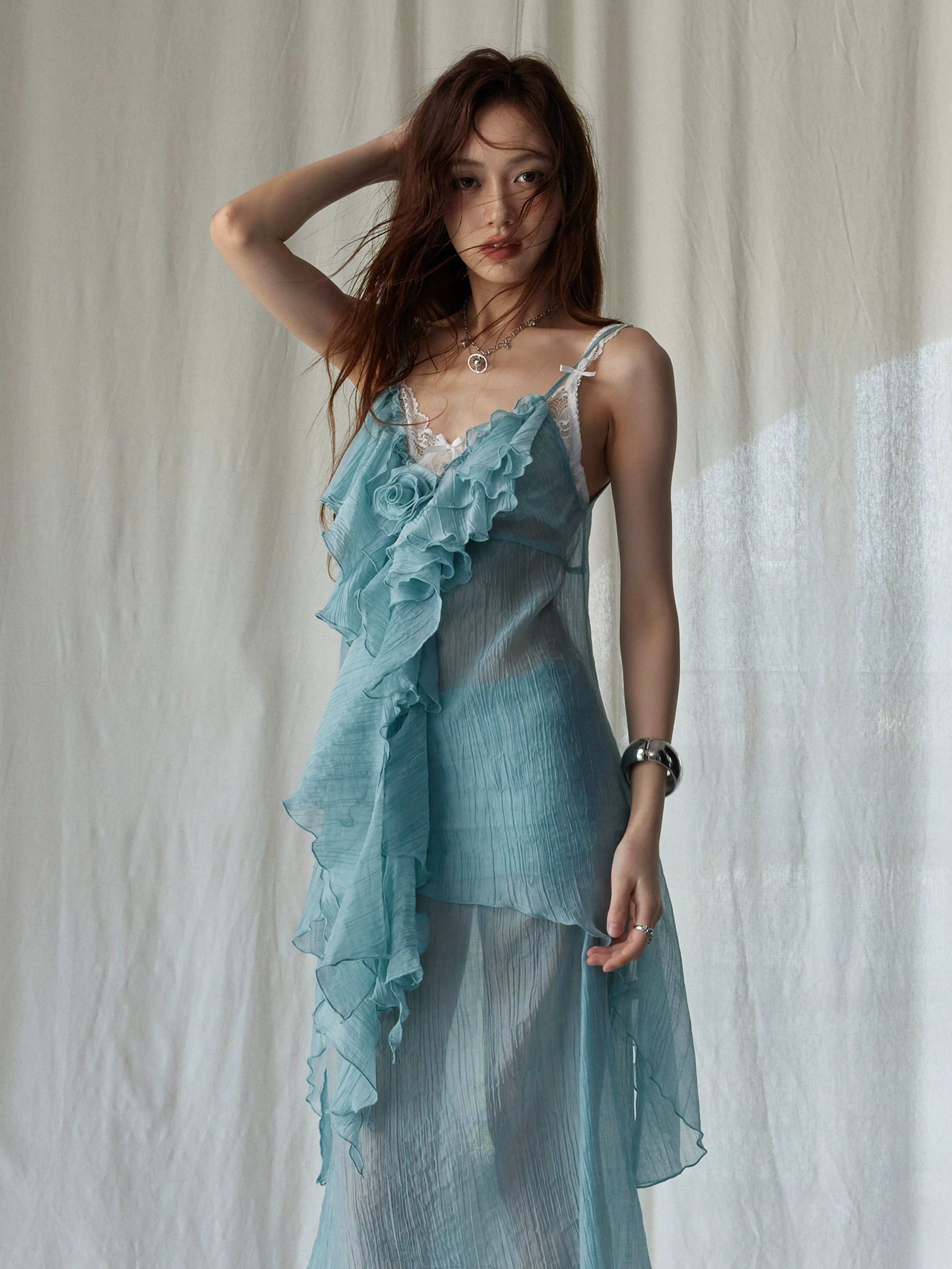 Mint Ruffle Set