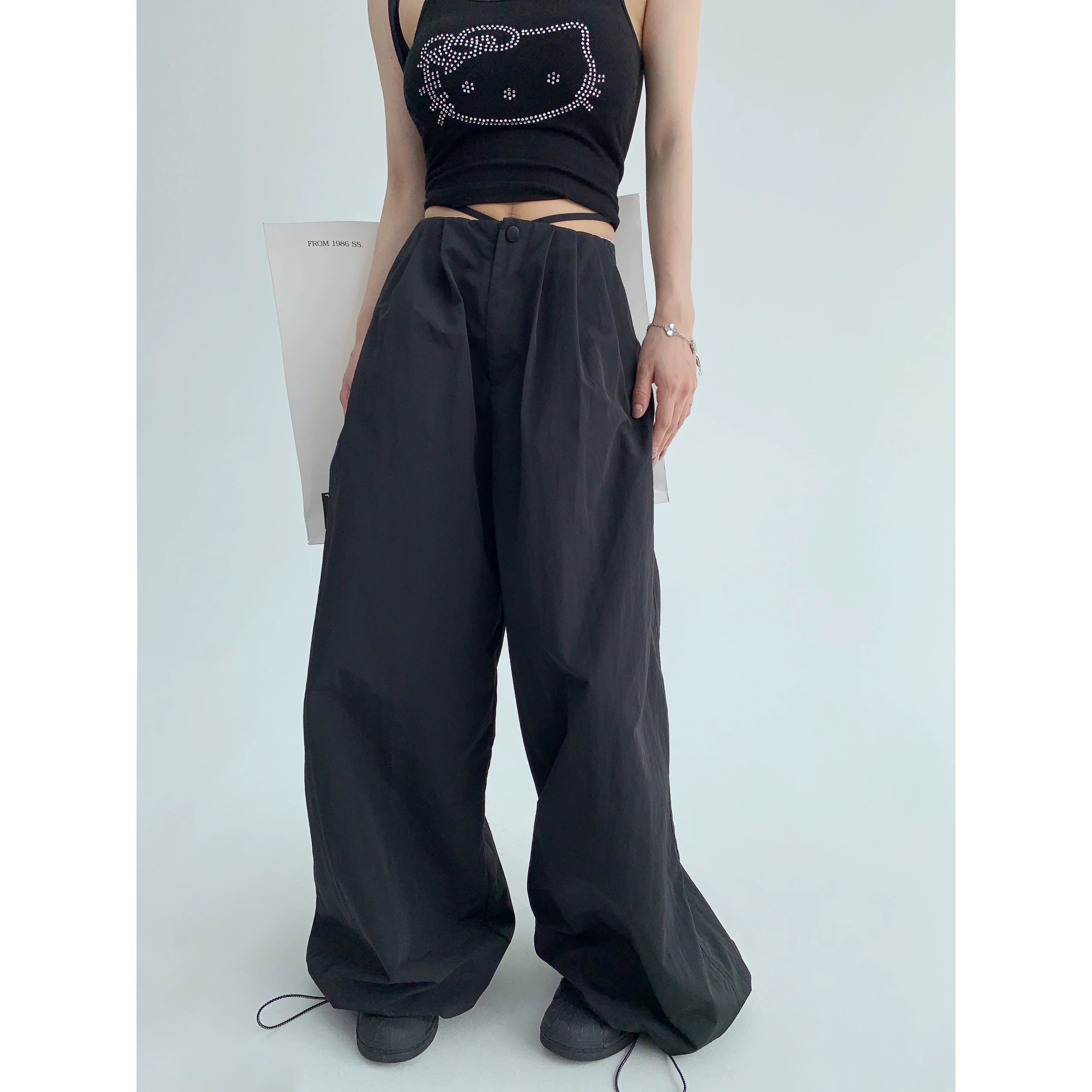 Midnight Parachute Wide Pants