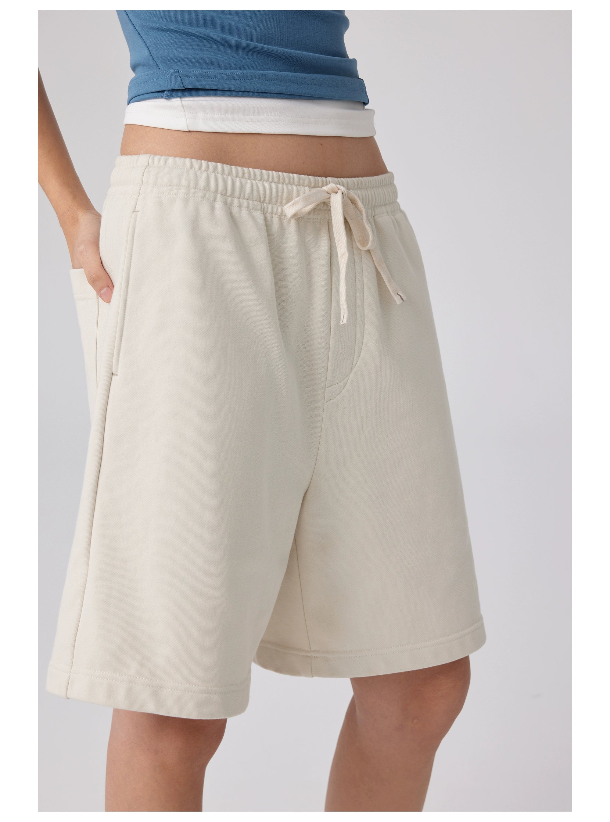 Unisex Casual Drawstring Lounge Shorts