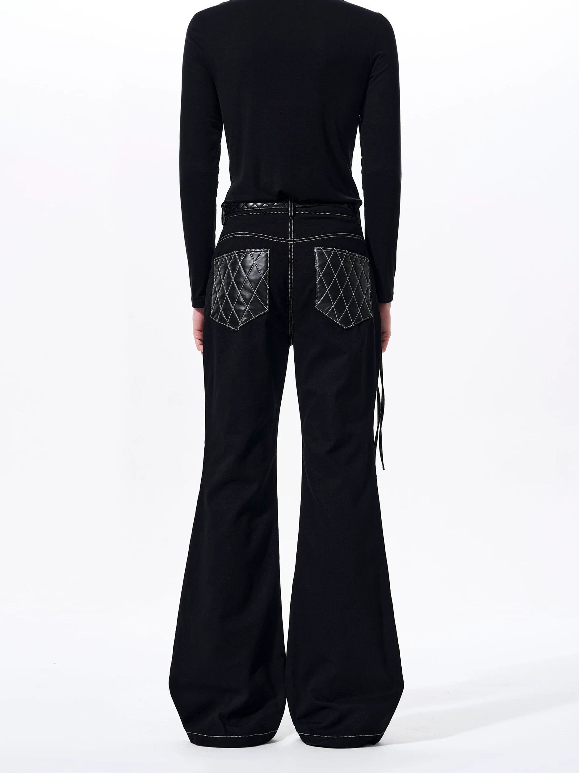 Midnight Lattice Harness Cargo Pants