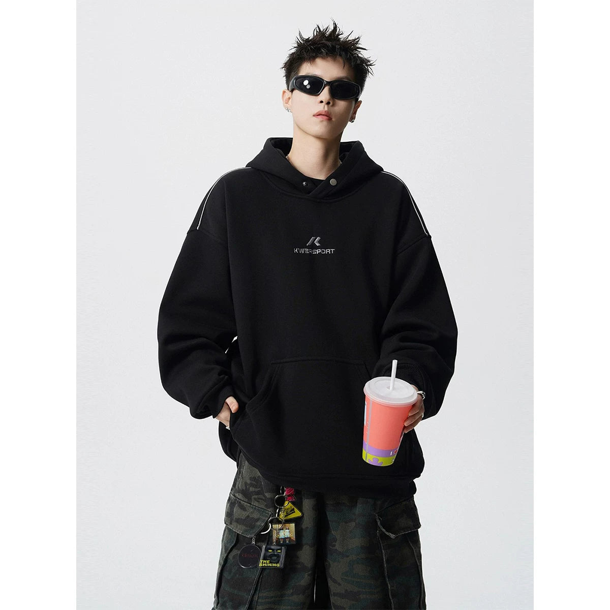 Quartz Track Oversized Sport Hoodie