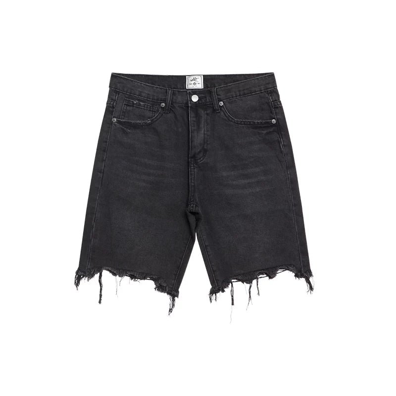 Ravencut Distressed Denim Shorts