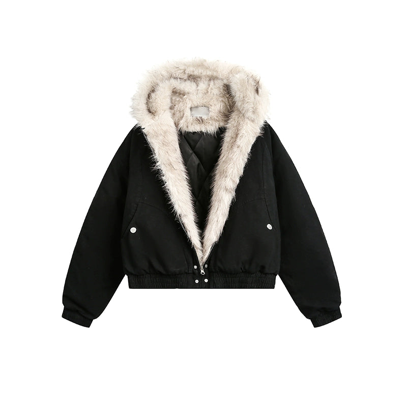 Frost Lined Midnight Bomber Jacket