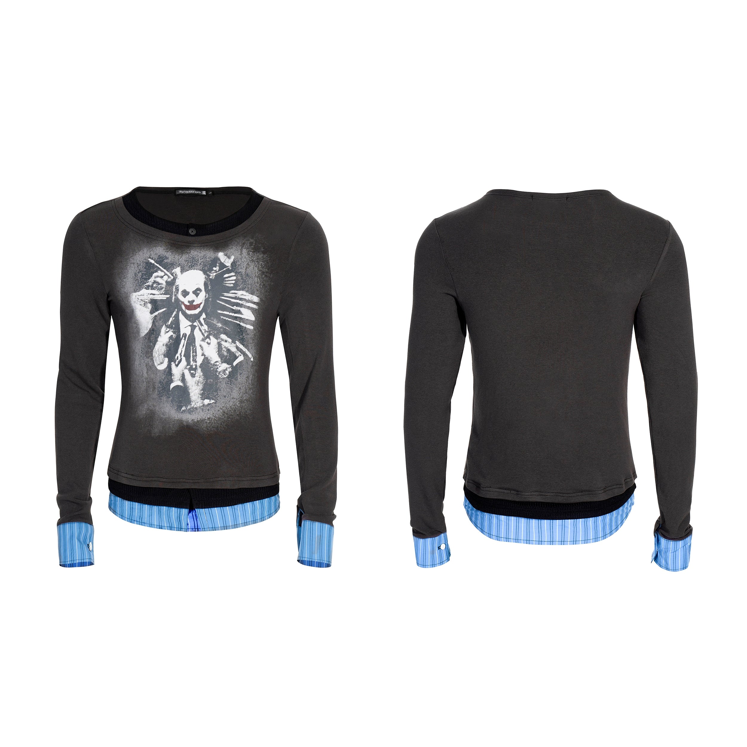 Phantom Carnival Layered Graphic Top