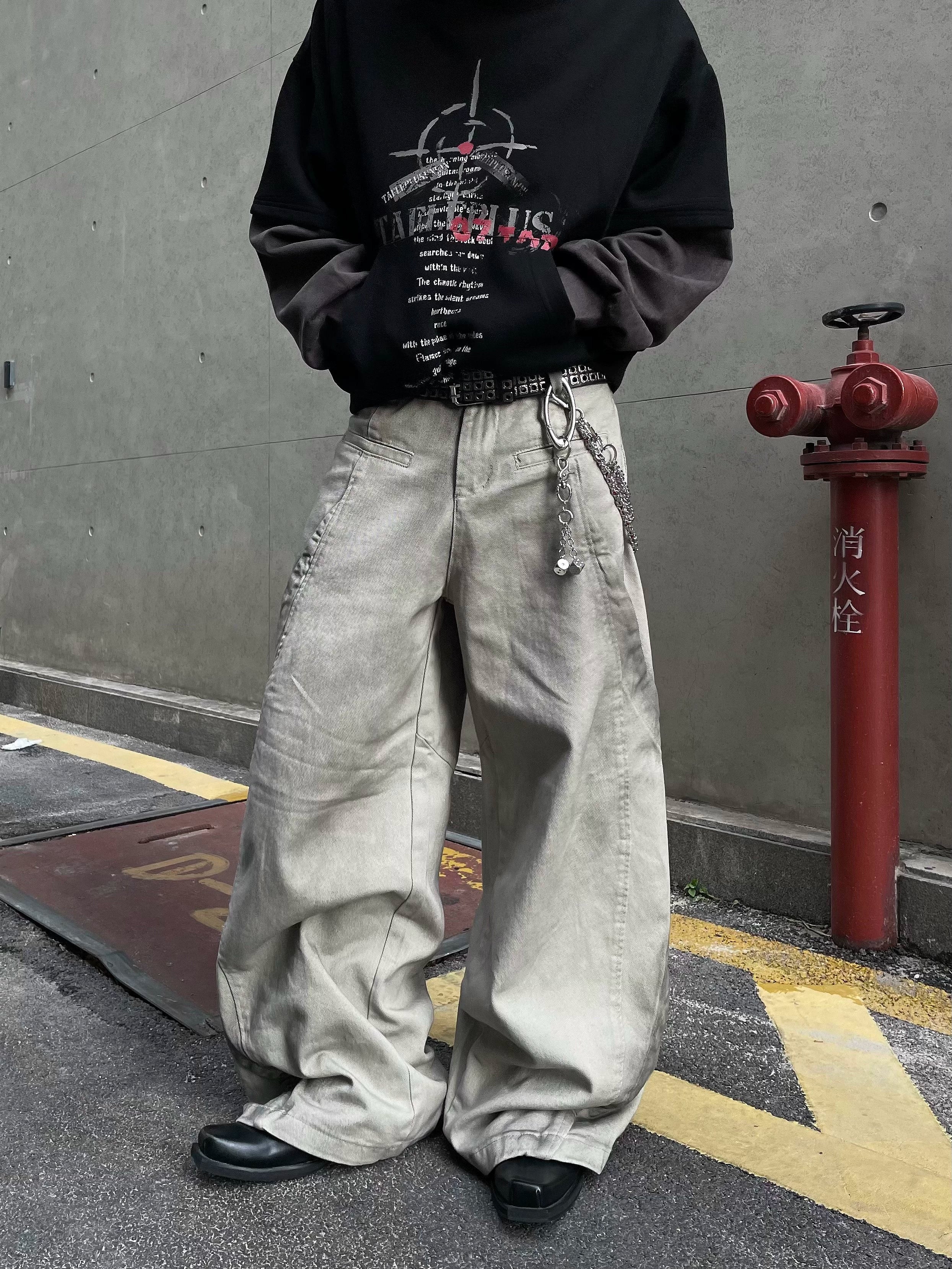 Faded Sage Wide Leg Jeans