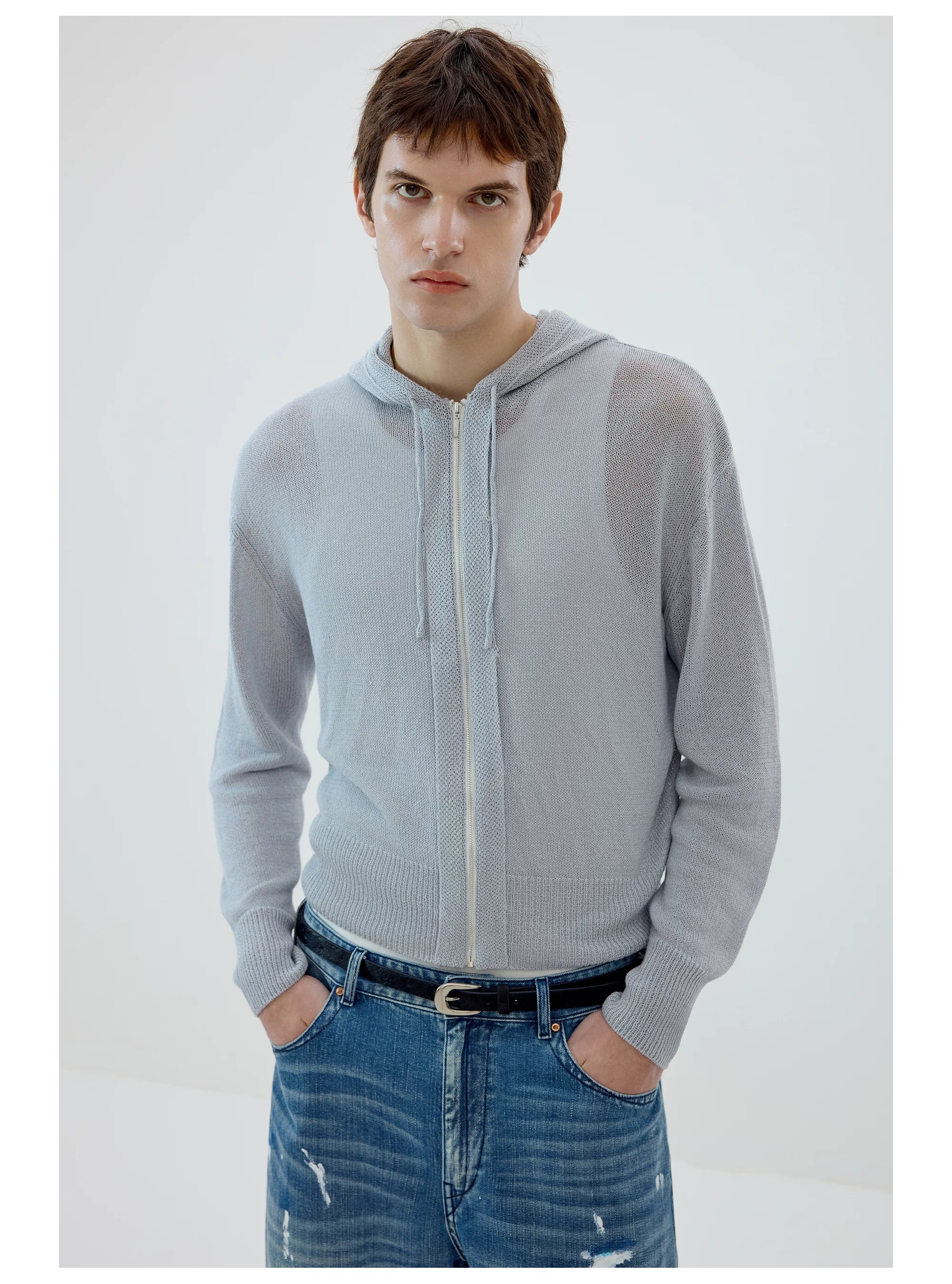 Buttermist Knit Zip Hoodie