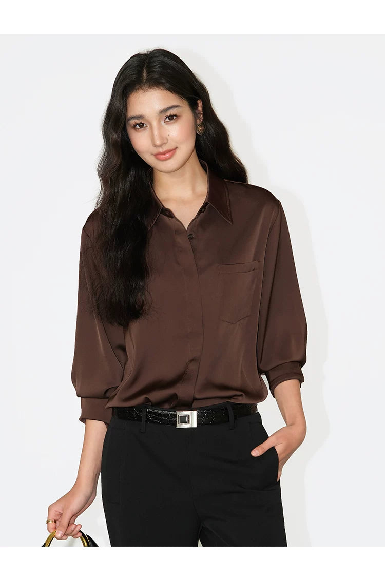 Silkline Classic Draped Pocket Shirts