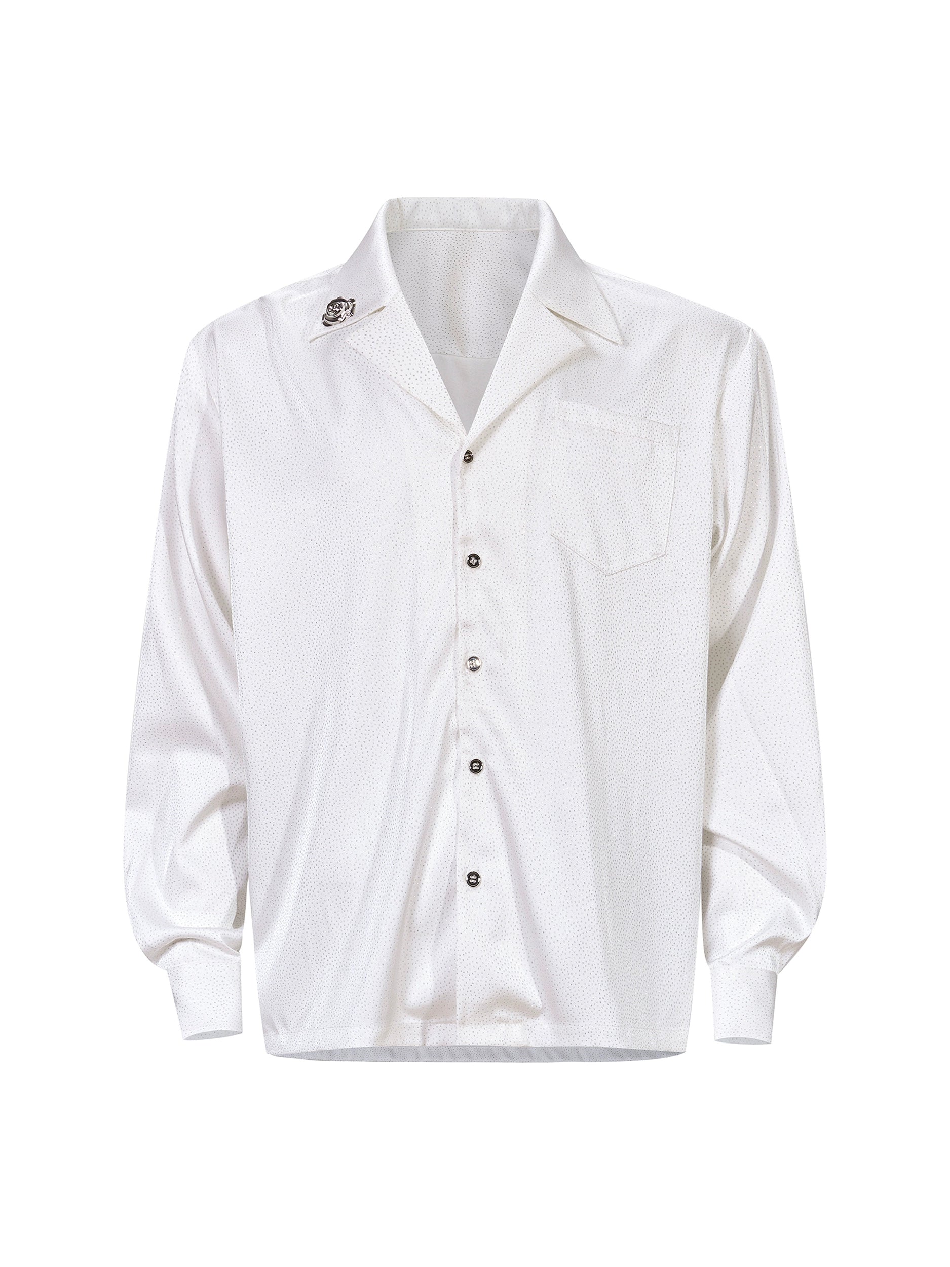 Micro-Dot Button-Up Shirt