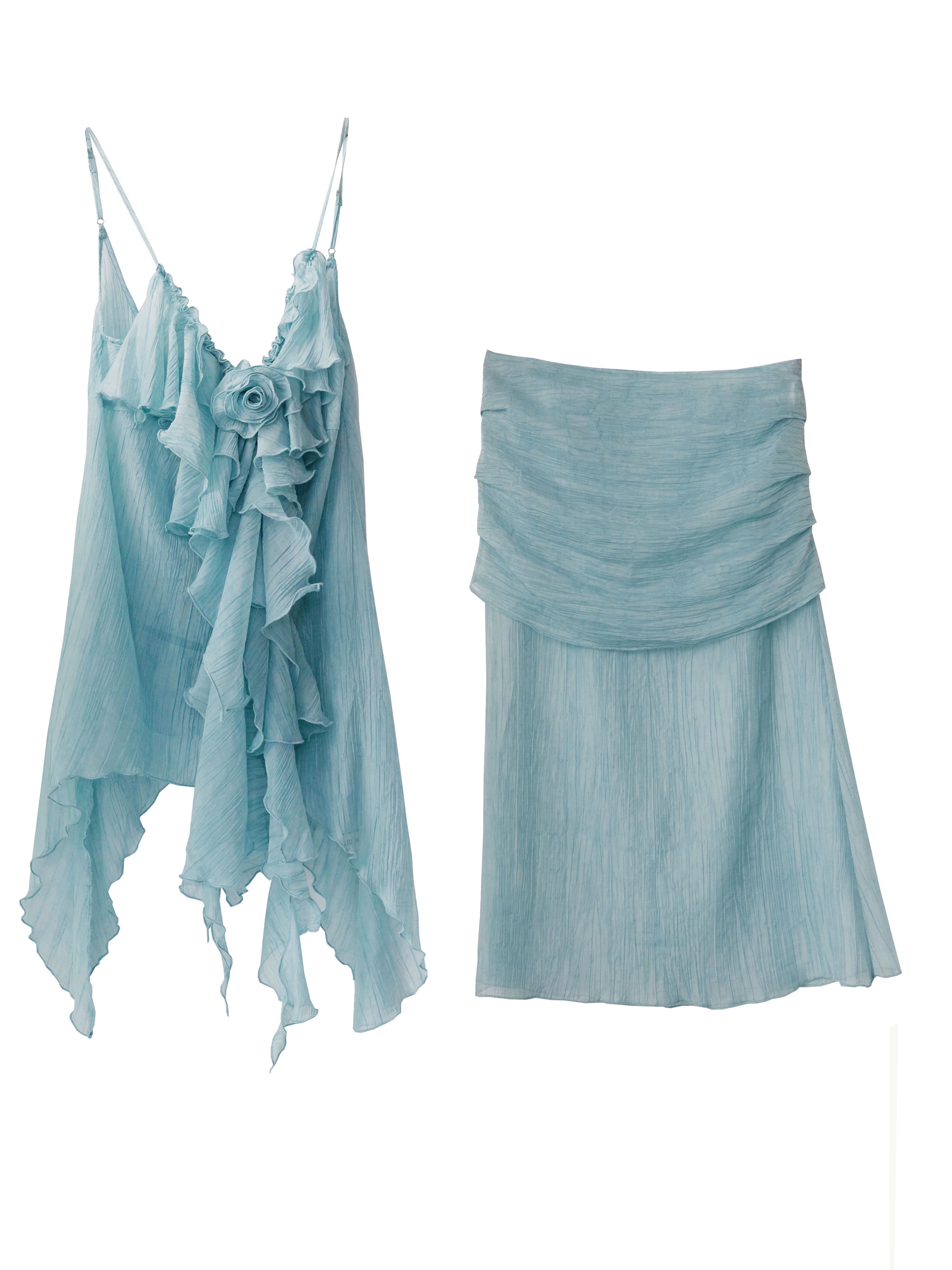 Mint Ruffle Set
