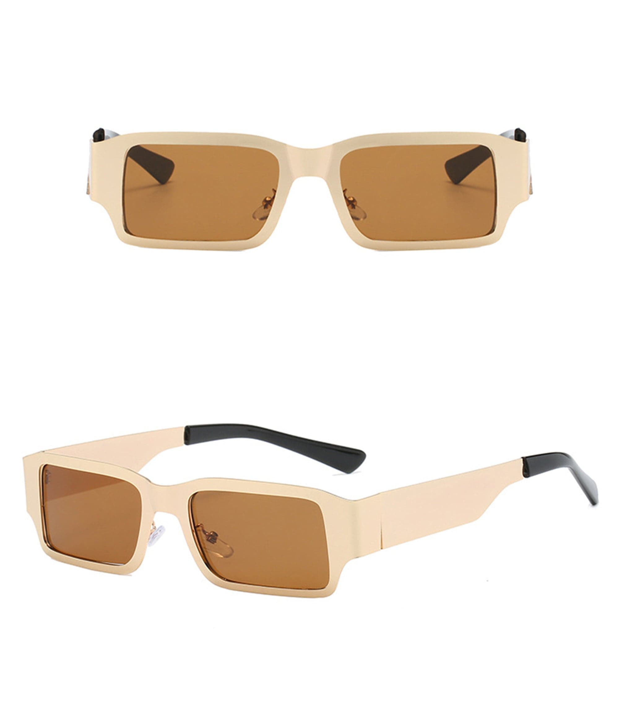 Color-Block Angular Square Sunglasses - view 12