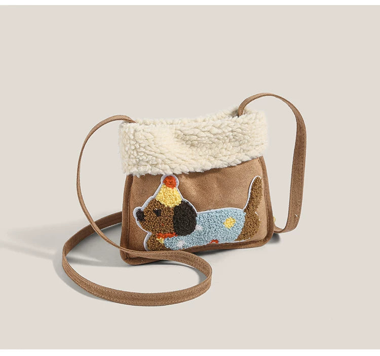 Cozy Pup Party Fleece Mini Crossbody