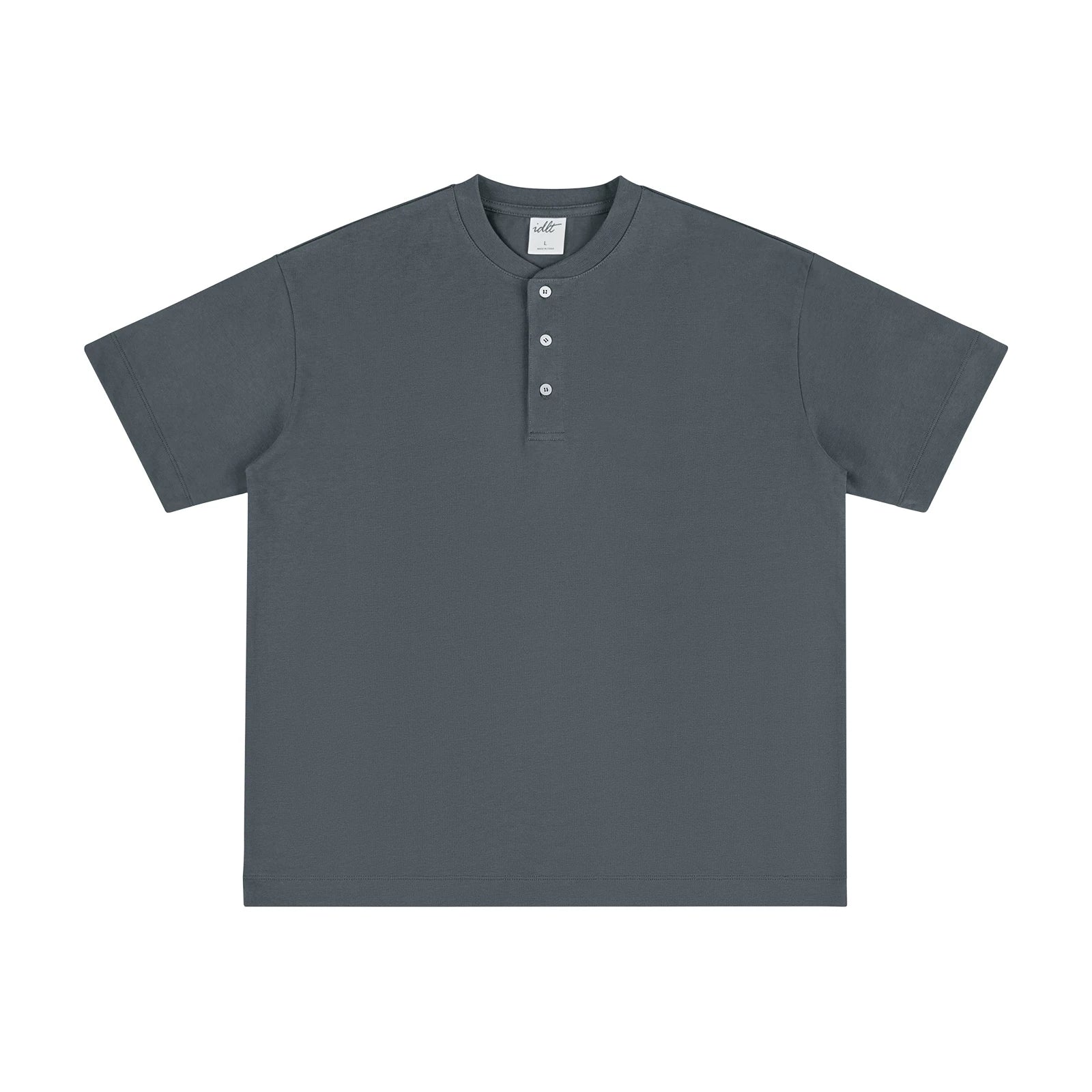 Core Crest Short-Sleeve Henley Tee