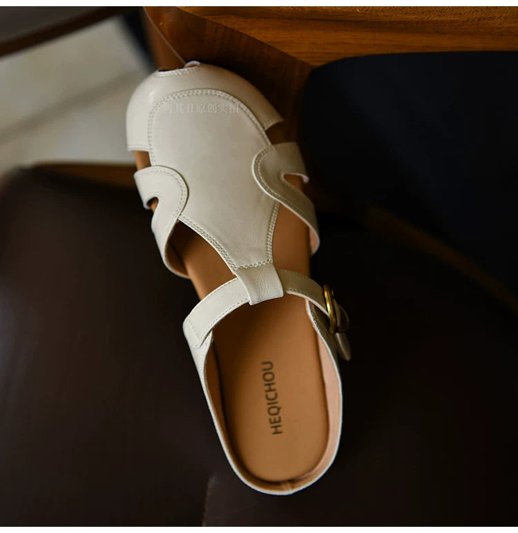 Elowen Cutout T-Strap Flats