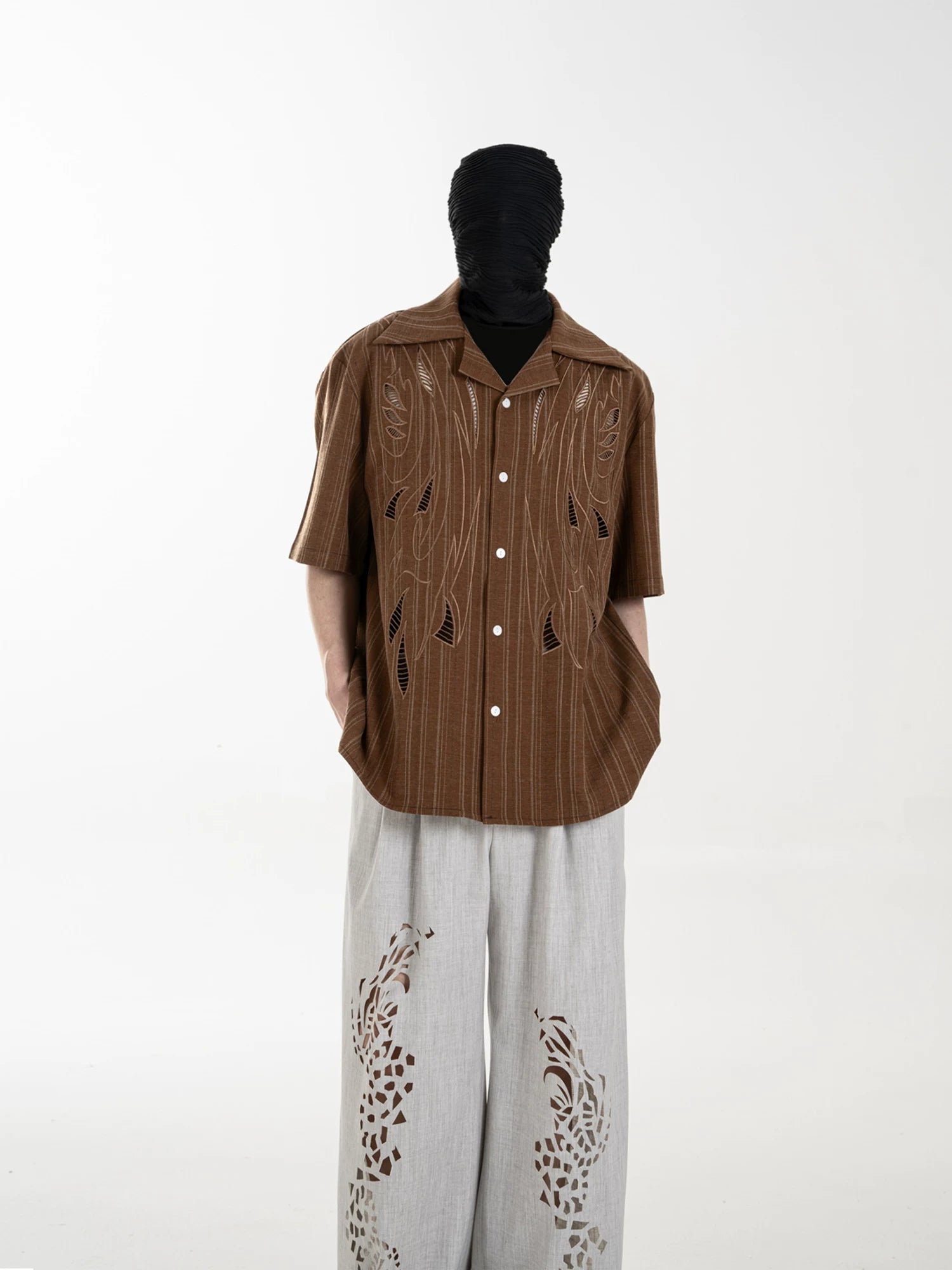 Amber Ember Cutout Camp Shirt