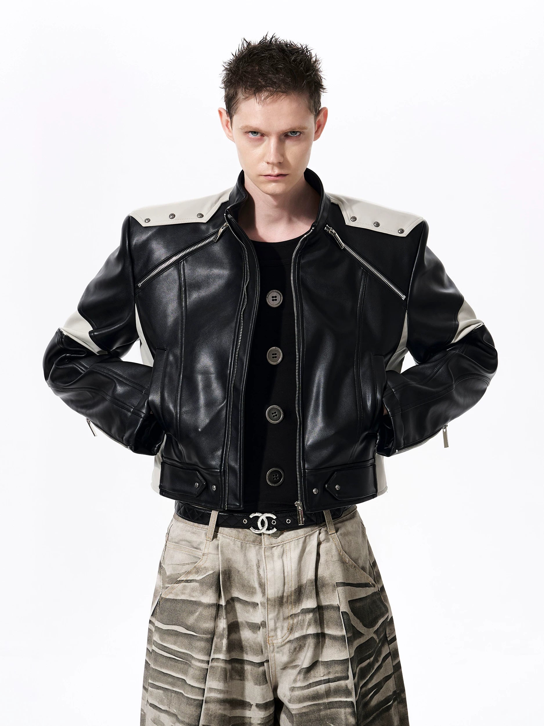 Seraph Spine Contrast Moto Jacket