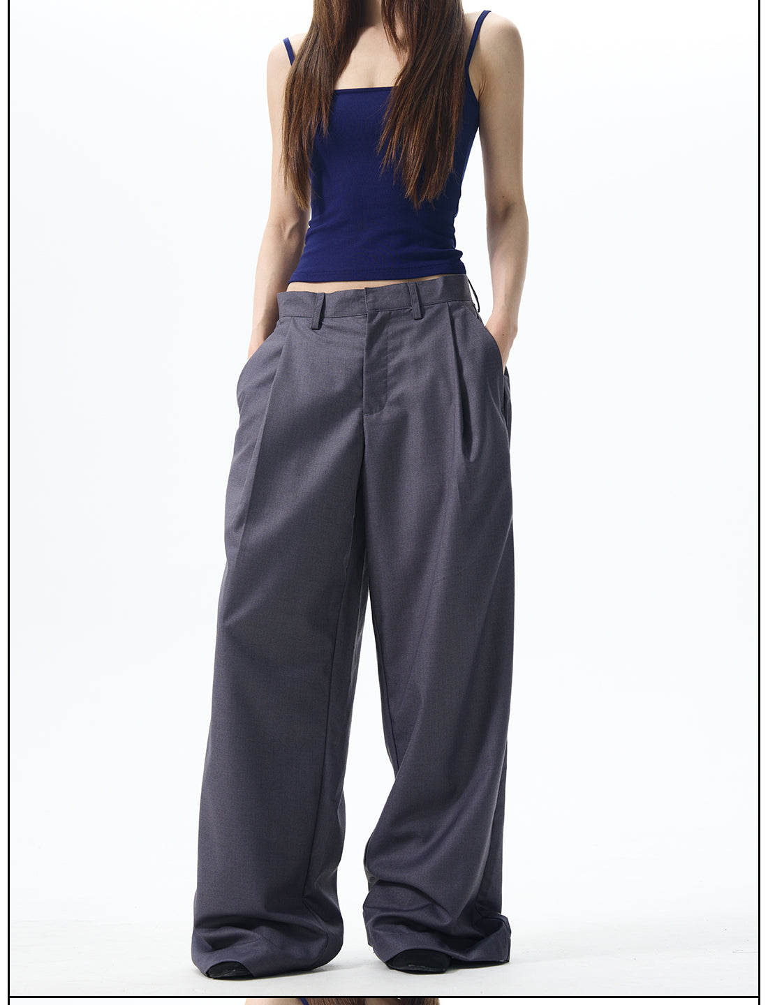 Pleated Wide Leg Dress Pants