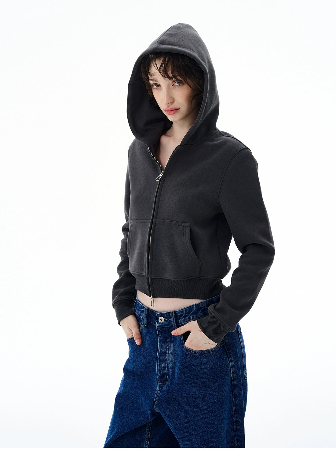 Cloudlite Cropped Zip Hoodie