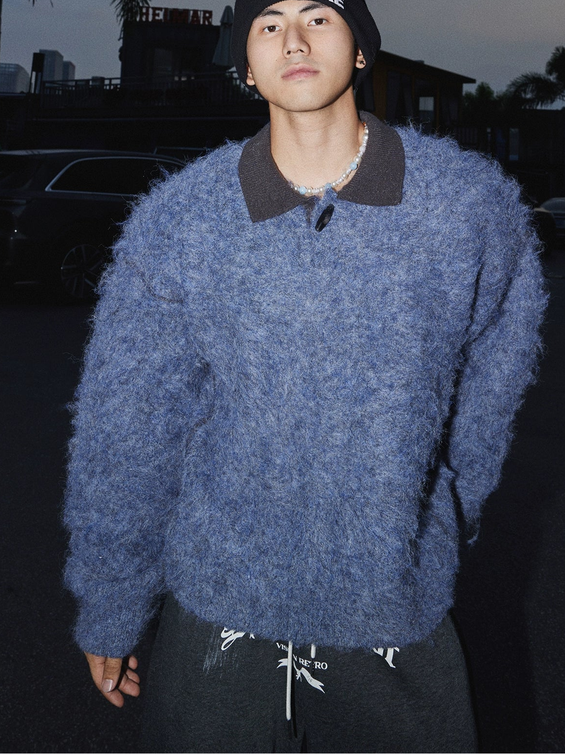 Mossy Fuzz Vintage Knit Sweater